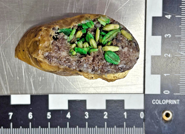 Abbildung 2: Wurst mit gr�nem Getreide: Nachweis von Bromadiolon