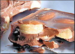Schokolade mit Mandeln