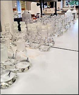 Versuchsaufbau fr den sensorischen Geruchstest